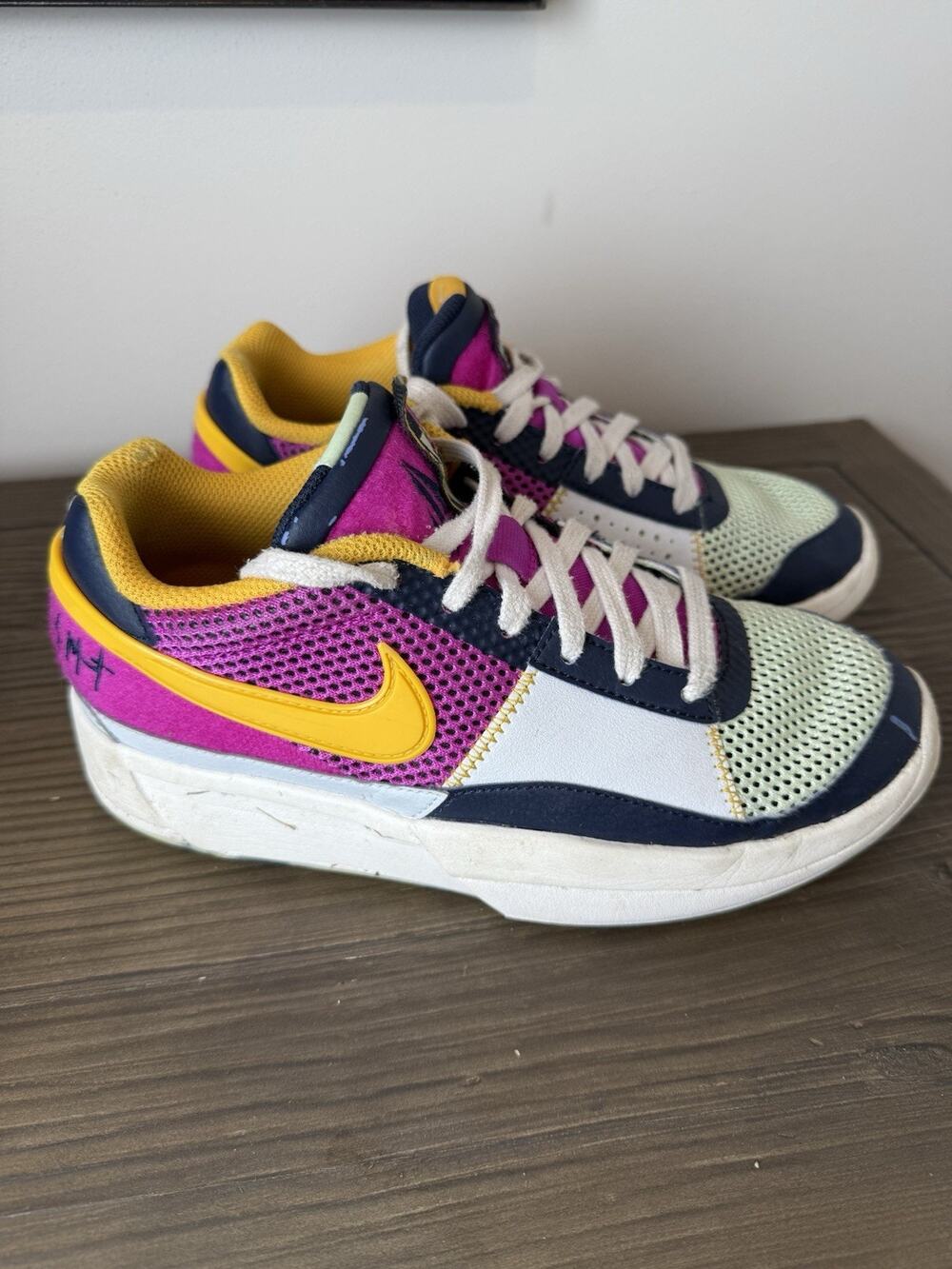 Nike Basketball Shoes Ja 1 SE "Camp Ja" Sneaker Kid Multicolor Size 5Y